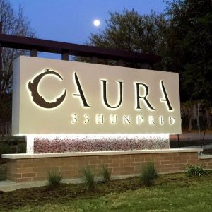 Backlighted Aluminum Monument Sign