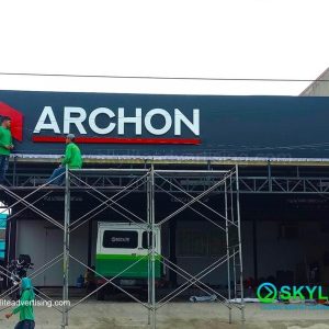 Lighted 3D Panaflex Sign
