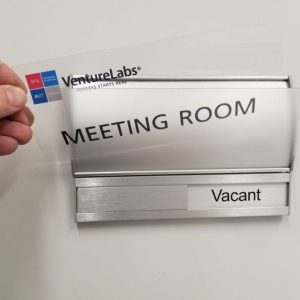 Office Sliding Signs- Aluminum with Insert