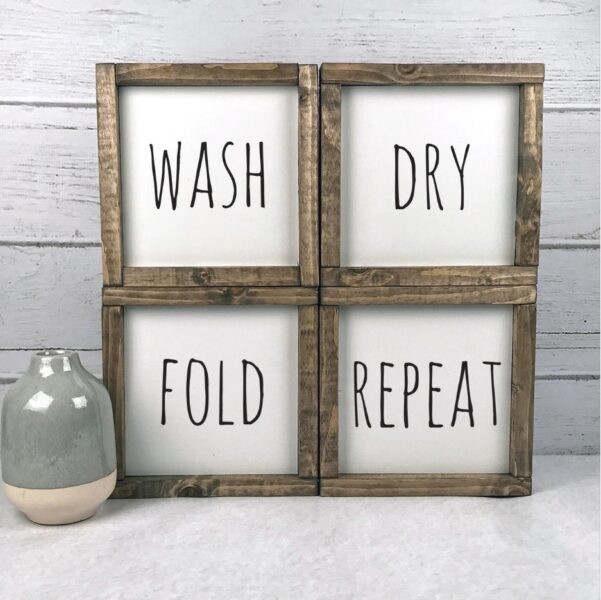 Room Sign- Acrylic with Wooden Frame