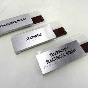 Room Sign- Aluminum with Acrylic