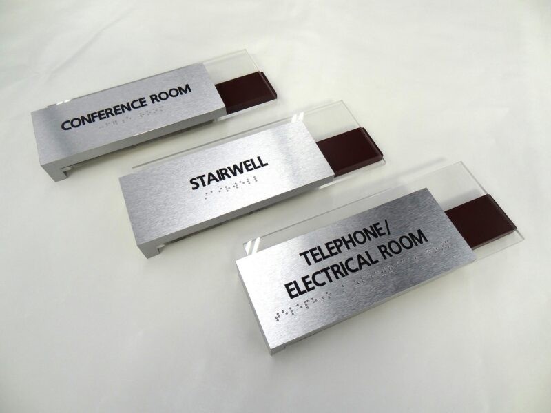 Room Sign- Aluminum with Acrylic