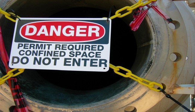 Construction Safety Sign- Confined Space