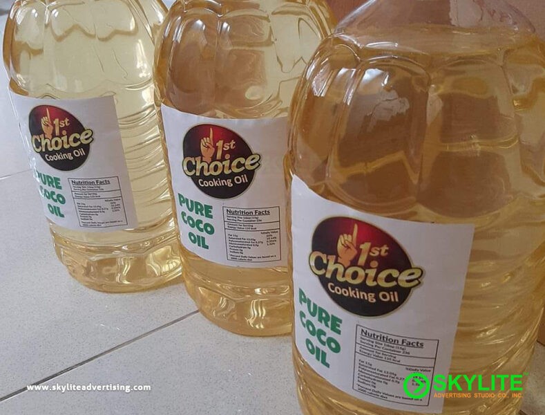 Cooking Oil Product Label Printing