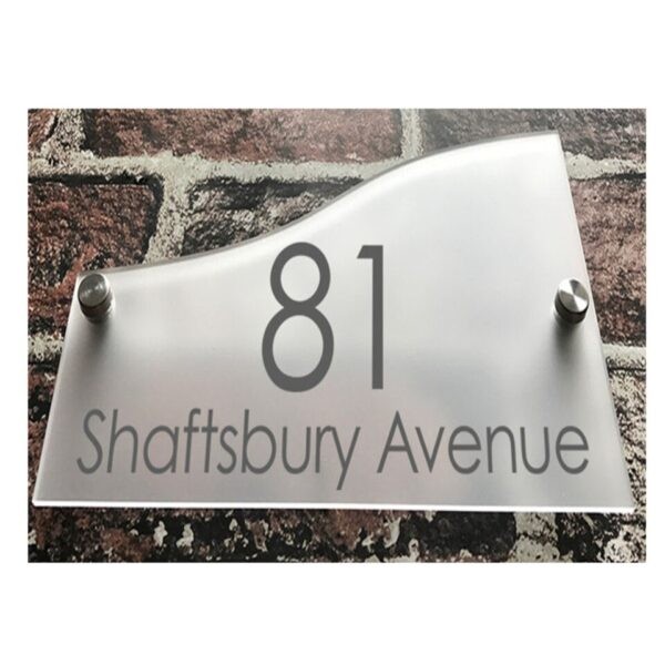 Door Sign- Laser Cut Frosted Acrylic