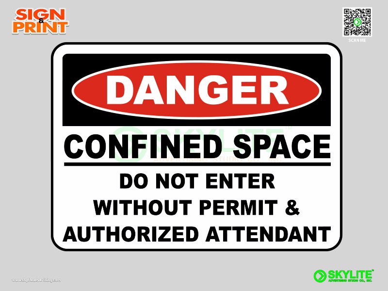 Danger Do Not Enter Without Permit Safety Sign