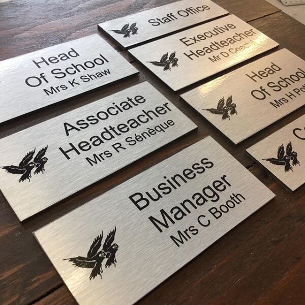 Door Sign- Brushed Metal