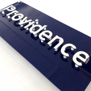 Door Sign- Acrylic with Laser Cut Letters