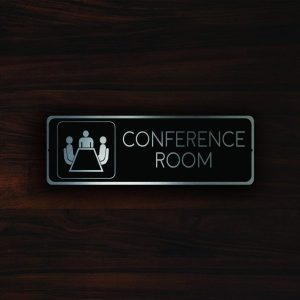 Room Sign- Conference Room Engraved Metal