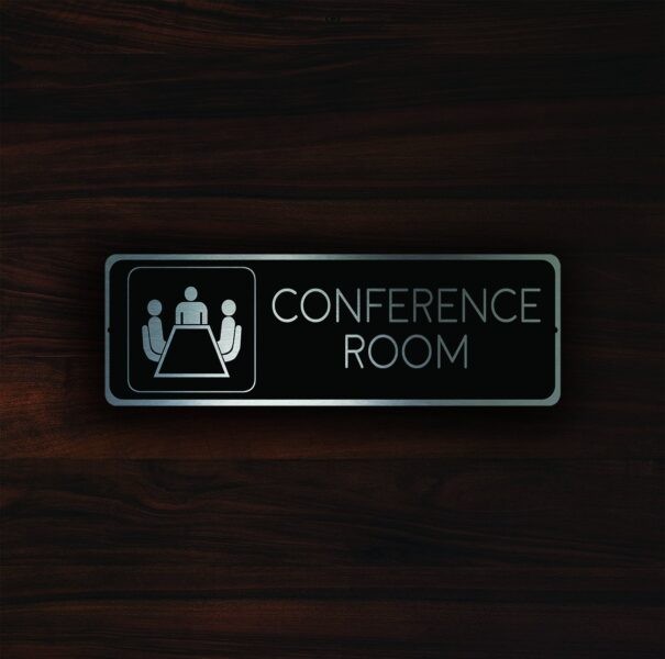 Room Sign- Conference Room Engraved Metal