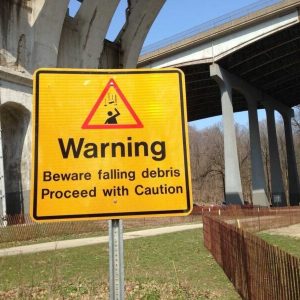 Construction Safety Sign- Falling Debris