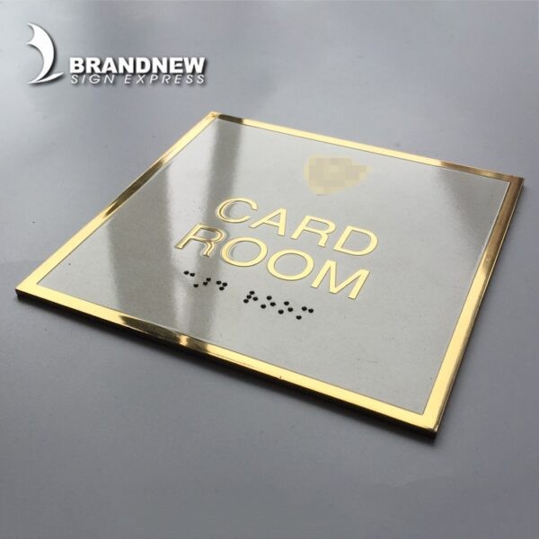 Door Sign- Stainless Steel Metal