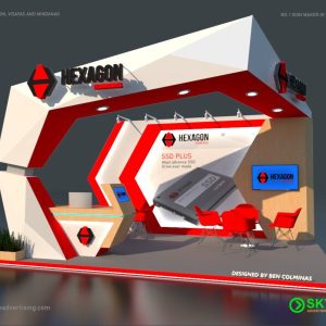 Hexagon Booth Design and Fabrication