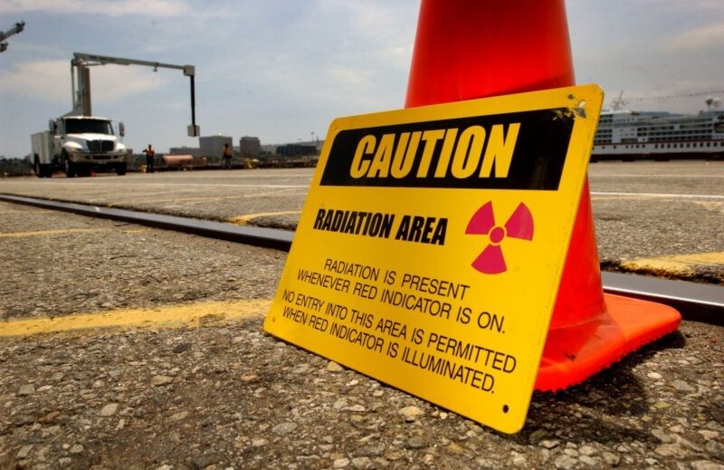 Manufacturing Plant Safety Sign- Radiation Area