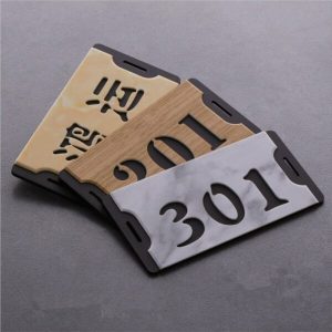 Door Sign- Double Layer Laser Cut In Acrylic