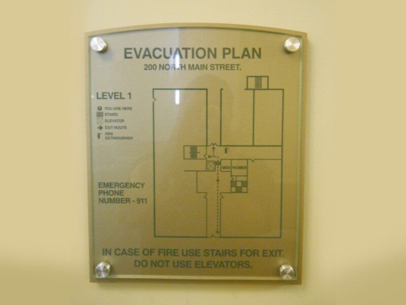 Exit Sign- Evacuation Plan