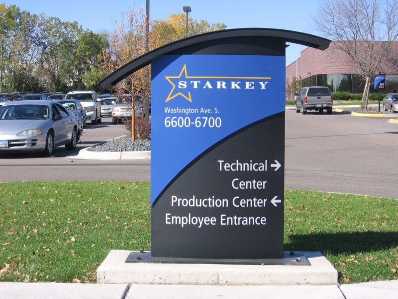 Aluminum Monument Directional Sign