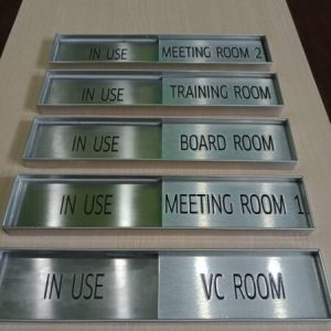 Aluminum Room In-Use Signs