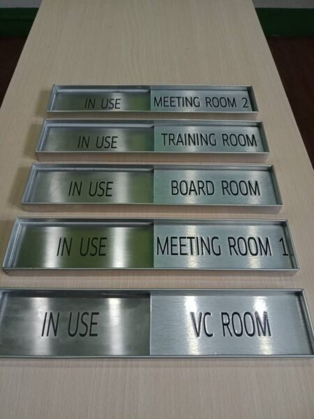 Aluminum Room In-Use Signs