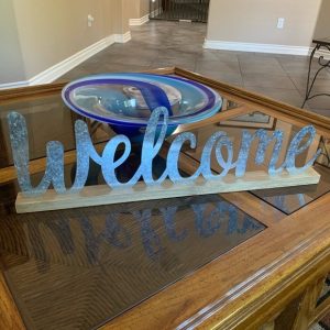 Table Top- Laser Cut with Wooden Base