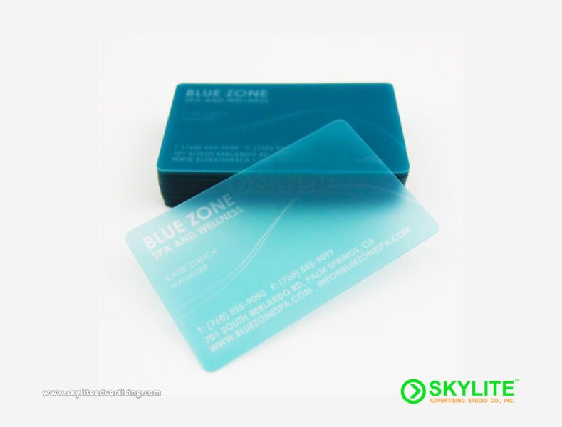 UV Printed Frosted Calling Card