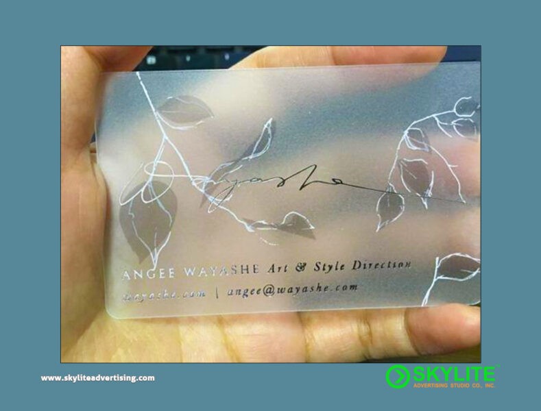 UV Printed Frosted Calling Card - Image 3