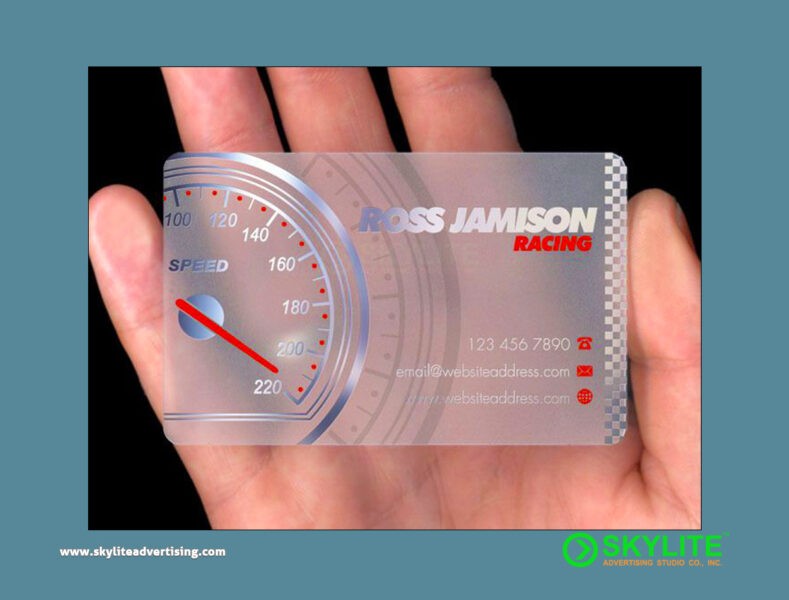 UV Printed Frosted Calling Card - Image 2