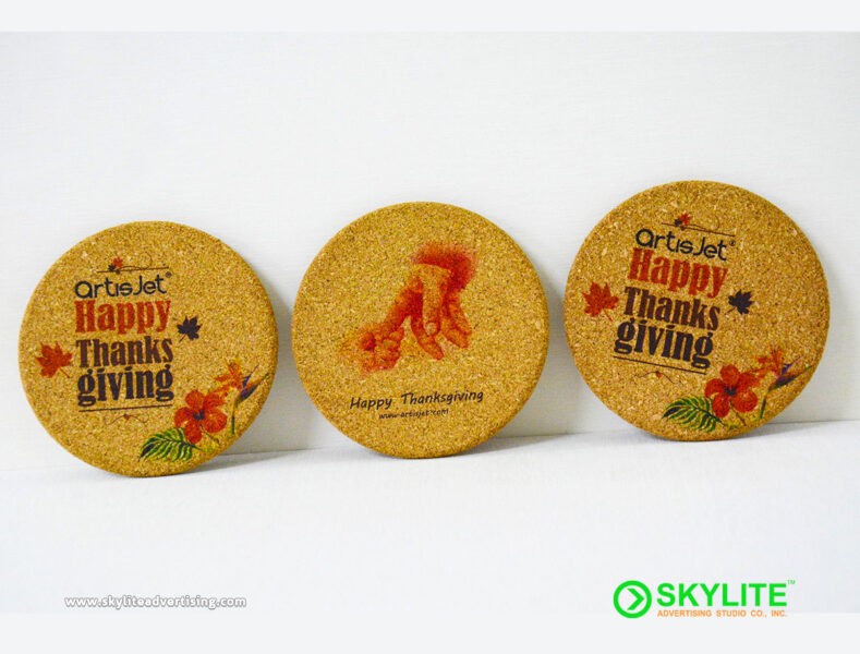 UV Printed Personalized Cork Coasters