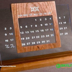 UV Printed Personalized Wooden Calendar