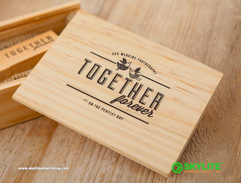 UV Printed Wooden Tabletop Sign