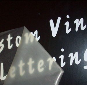 Vinyl Cut Letterings