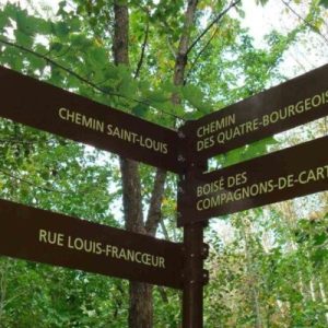 Aluminum Reflective Directional Sign with Post