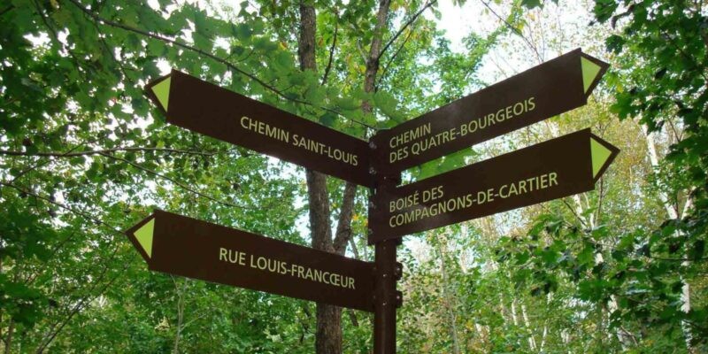 Aluminum Reflective Directional Sign with Post