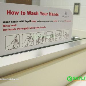 Acrylic Hand Washing Signs- How To Wash Your Hands