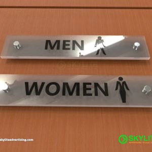 Acrylic Mens/Womens Restroom Sign