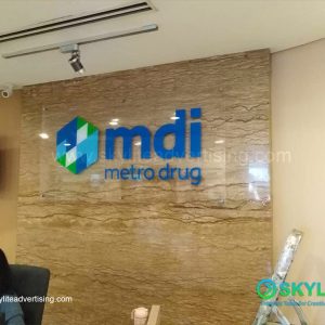 Direct UV Printed Glass Logo Signage