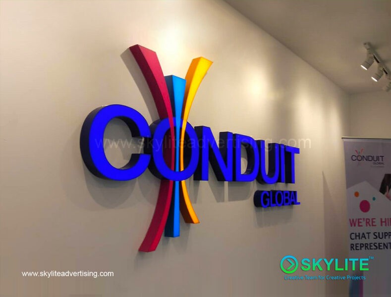 Acrylic Front Lit Logo Signage