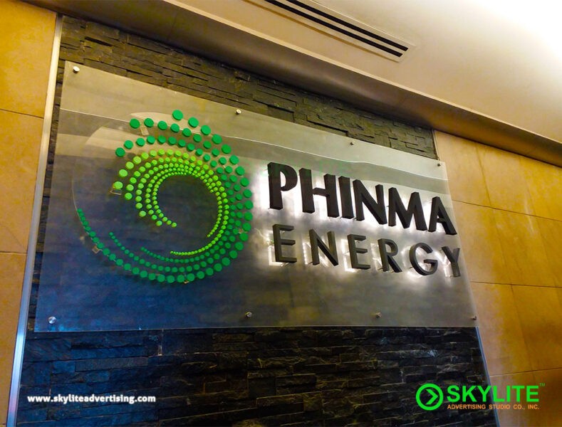 Company Logo Metal Backlit Signage