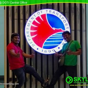 Circular Lightbox Sign Single Faced Wall Mounted DOTR