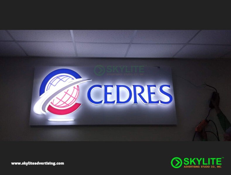 Lightbox Sign with Build-up Letters