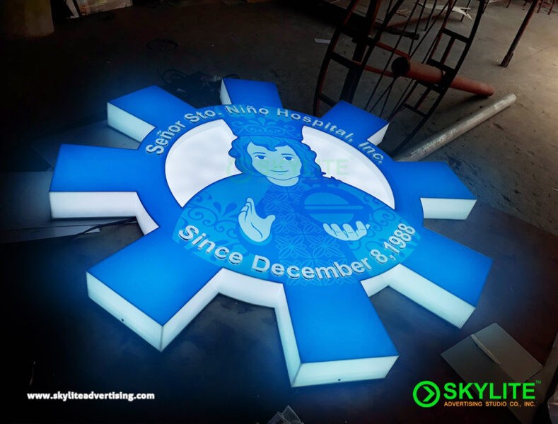 Acrylic Lightbox Sign with Laser Cut Letters