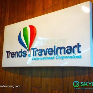 Travelmart Lightbox Sign with Laser Cut Letters
