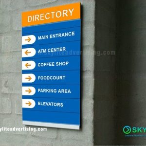 Indoor Building Directional Sign