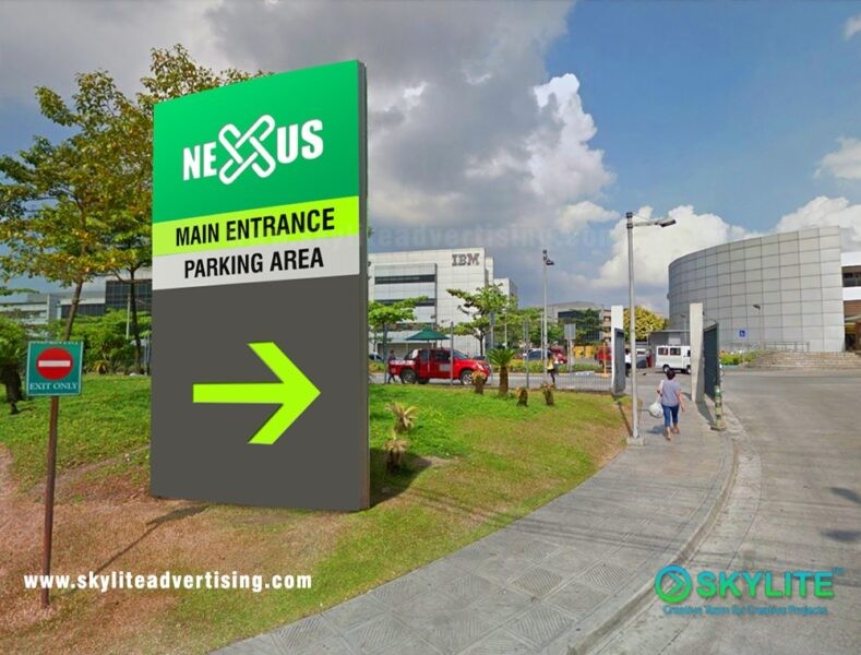 Company Entrance Lighted Directional Sign