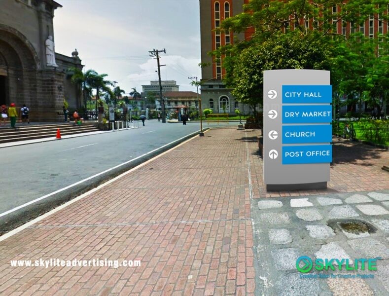 Road Side Lighted Directional Sign