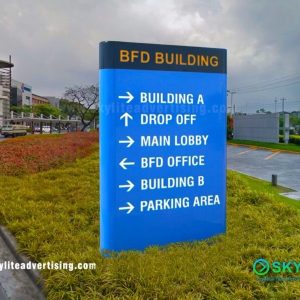 Company Brand Lighted Directional Sign