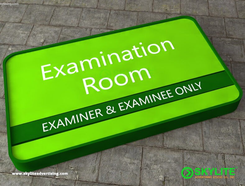 Examination Room Sign