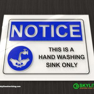 Hand Washing Signs - This is a Hand Washing Sink Only