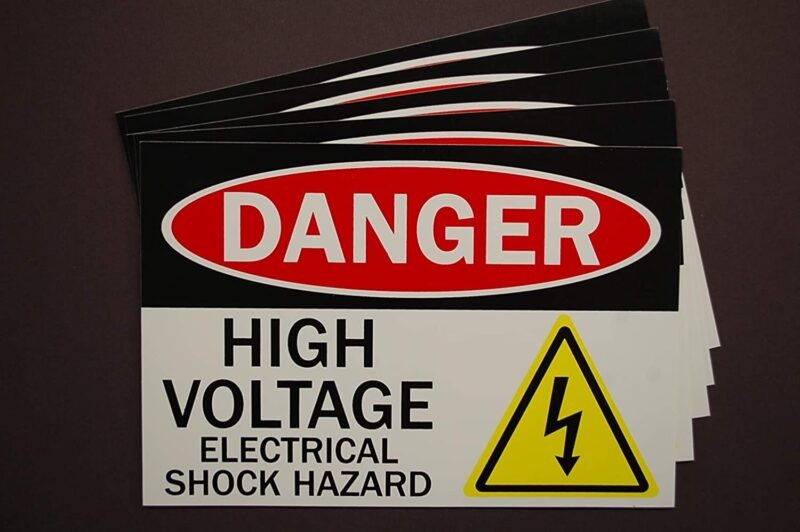 Manufacturing Plant Safety Sign- High Voltage