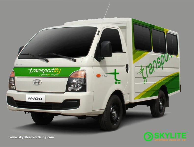 Vehicle Sign Wrap Hyundai H100 - Full Body